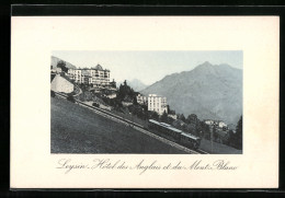 AK Leysin, Hôtel Des Anglais Et Du Mont-Blanc, Bergbahn  - Other & Unclassified