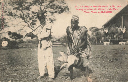 MIKICP6-021- GUINEE INAUGURATION DU CHEMIN DE FER TAM TAM A MAMOU - French Guinea