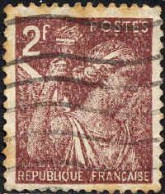 France Poste Obl Yv: 653 Mi:663 Type Iris (Lign.Ondulées) - Gebraucht