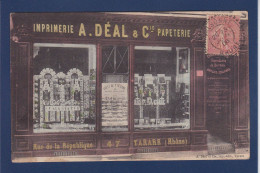 CPA [69] Rhône > Tarare Commerce Shop Devanture Deltiology Sur La Carte Postale Imprimerie - Tarare