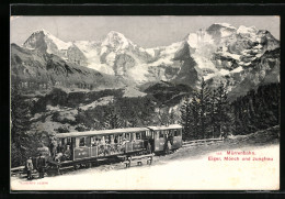 AK Mürrenbahn, Bergbahn Vor Eiger, Mönch Und Jungfrau  - Sonstige & Ohne Zuordnung