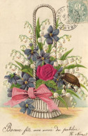 8907 -  Cartes Postales > Thèmes > > Autres   Bonne Fête    Beau Panier  De Fleurs  Muguet - Sonstige & Ohne Zuordnung