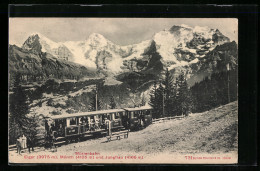 AK Mürrenbahn, Ansicht Mit Eiger, Mönch Und Jungfrau  - Sonstige & Ohne Zuordnung