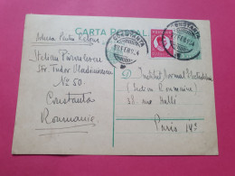 Roumanie - Entier Postal De Constanta Pour Paris En 1934 - Réf 3623 - Ganzsachen