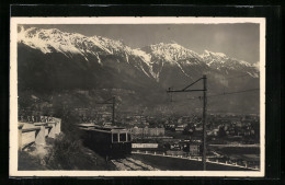 AK Innsbruck, Ortsansicht Mit Stubaitalbahn Und Alpen  - Other & Unclassified