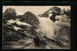 AK Jungfraubahn, Ansicht Mit Eigergletscher  - Sonstige & Ohne Zuordnung