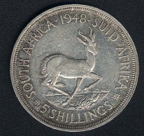 Südafrika, 5 Shillings 1948, Silber, XF - South Africa