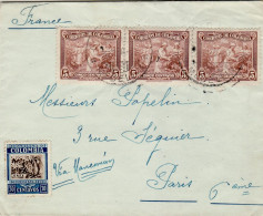 COLOMBIA 1939 LETTER SENT  FROM MEDELIN TO PARIS - Kolumbien