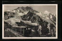 AK Jungfraubergbahn Mit Bergpanorama  - Autres & Non Classés