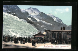 AK Eigergletscher, Station Der Jungfraubahn  - Sonstige & Ohne Zuordnung