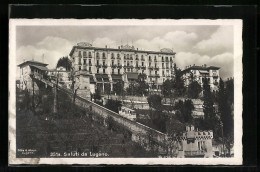 AK Lugano, Bergbahn Am Hotel Bristol  - Lugano