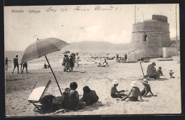 Cartolina Alassio, Spiaggia  - Altri & Non Classificati