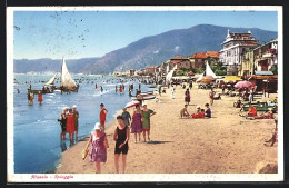 Cartolina Alassio, Spiaggia  - Autres & Non Classés