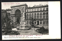 Cartolina Milano, Piazza Della Scala  - Milano (Milan)