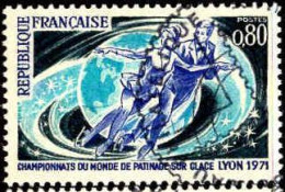 France Poste Obl Yv:1665 Mi:1739 Championnats Du Monde Patinage Sur Glace Lyon (TB Cachet Rond) - Gebruikt