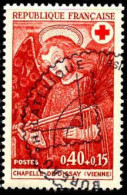 France Poste Obl Yv:1662 Mi:1734 Chapelle De Dissay Fresques L'ange Au Fouet (TB Cachet Rond) - Used Stamps