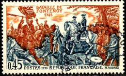 France Poste Obl Yv:1657 Mi:1728 Bataille De Fontenoy (TB Cachet Rond) - Oblitérés