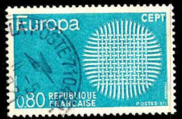 France Poste Obl Yv:1638 Mi:1711 Europa Cept Tissage Soleil (TB Cachet Rond) - Used Stamps