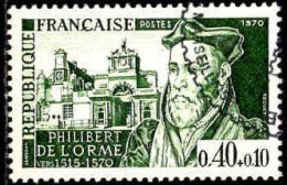 France Poste Obl Yv:1625 Mi:1698 Philippe De L'Orme Architecte (TB Cachet Rond) - Gebruikt