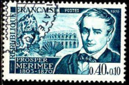 France Poste Obl Yv:1624 Mi:1697 Prosper Mérimée Ecrivain (TB Cachet Rond) - Used Stamps