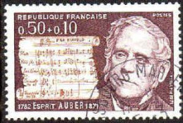 France Poste Obl Yv:1667/1670 Célébrités De Auber à Henri Farman (TB Cachet Rond) - Used Stamps