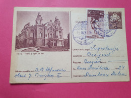 Roumanie - Entier Postal Pour Belgrade En 1955 - Réf 3624 - Postal Stationery