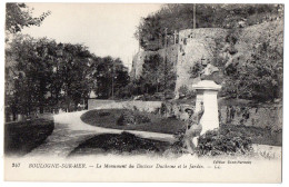 62 / BOULOGNE-sur-MER - Le Monument Du Docteur Duchesne Et Le Jardin - Boulogne Sur Mer