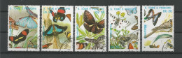 St Tome E Principe 1989 Butterflies & Birds  Y.T. 965/969 (0) - Sao Tome En Principe