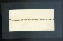 Faire Part Décès Vicomtesse G. Hersart De La Villemarqué -- Barzaz Breiz  STEP133 - Obituary Notices