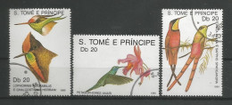 St Tome E Principe 1989 Hummingbirds  Y.T. 943/945 (0) - Sao Tome Et Principe