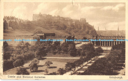 R177576 Castle And National Galleries. Edinburgh. Castle Series. 1910 - Monde