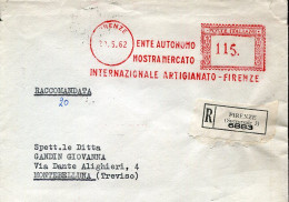 X0901 Italia, Red Meter Freistempel, Ema,  Firenze 1962 Ente Autonomo Mostra Mercato - Franking Machines (EMA)