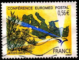 France Poste Obl Yv:4422 Mi:4789 Conférence Euromed Postal (Lign.Ondulées) - Gebruikt