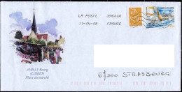 France Poste Obl Yv:4334 Mi:4593 Les Sables-d'Olonnes Vendée (Lign.Ondulées & Code ROC) Lettre Amilly Bourg 11-4-09 - Used Stamps