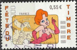 France Poste Obl Yv:4147 Mi:4377 Fête Du Timbre La Girl (TB Cachet Rond) - Gebraucht