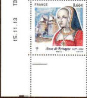 France Poste N** Yv:4834 Mi:5764 Anne De Bretagne Coin D.feuille Daté 15/11/13 - Ungebraucht