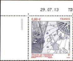 France Poste N** Yv:4818 Mi:5733 Traité De Commerce Danemark-France Coin D.feuille Daté 29/07/13 - Unused Stamps