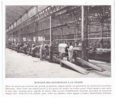 1926 - Iconographie - Ateliers Citroën Quai De Javel à Paris 15ème - Unclassified