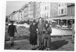 Photographie Photo Amateur Vintage Snapshot Marseille ? Port Groupe - Lieux