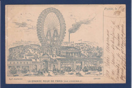 CPA [75] Paris > Arrondissement > Arrondissement: 08 Manège La Grande Roue Circulée 1898 - Arrondissement: 08