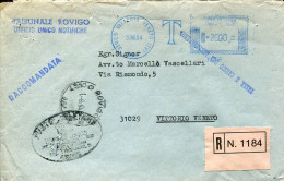 X0904 Italia, Red Meter Freistempel, Ema, Vittorio Veneto 1984 Tassata - Frankeermachines (EMA)