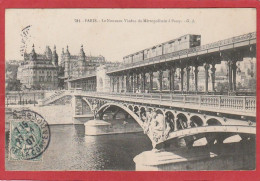 Paris - Le Nouveau Viaduc Du Métropolitain à Passy - Métro Parisien, Gares