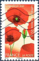 France Poste AA Obl Yv: 672 Mi:5280 Coquelicot Joie (Lign.Ondulées) - Oblitérés