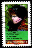 France Poste AA Obl Yv: 675 Mi:5287 Marie Cassat Portrait De Mademoiselle Lydia Cassat (Lign.Ondulées) - Gebraucht