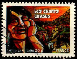 France Poste AA Obl Yv: 589 Mi:5127 Les Chants Corses (Lign.Ondulées) - Oblitérés