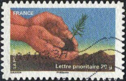 France Poste AA Obl Yv: 526 Mi:5045I Galeron La Terre (Lign.Ondulées) - Used Stamps
