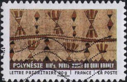 France Poste AA Obl Yv: 514 Mi:5029I Polynésie Paris Musée Du Quai Branly (Lign.Ondulées) - Gebruikt