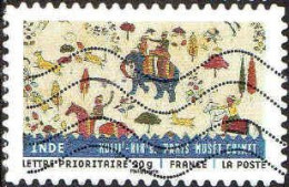 France Poste AA Obl Yv: 518 Mi:5033 Inde Paris Musée Guimet (Lign.Ondulées) - Gebruikt