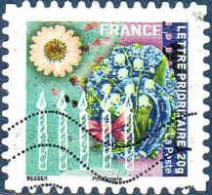 France Poste AA Obl Yv: 506 Mi:5008 Bougies (Lign.Ondulées) - Used Stamps
