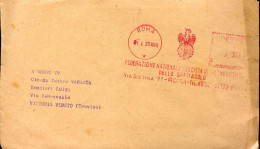 X0905 Italia, Red Meter Freistempel, Ema, Roma 1939 Federazione Naz. Fascista - Maschinenstempel (EMA)